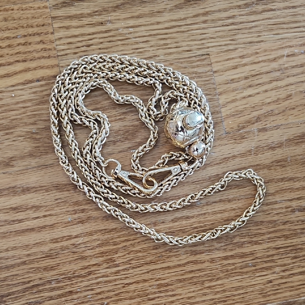 Elegant Braided Gold Crossbody Chain